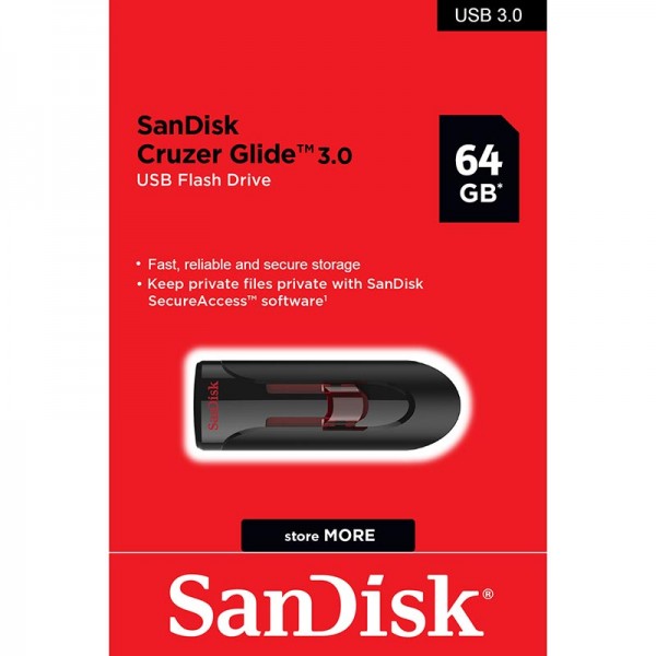 Флешка SanDisk Cruzer Glide 64GB USB 3.0