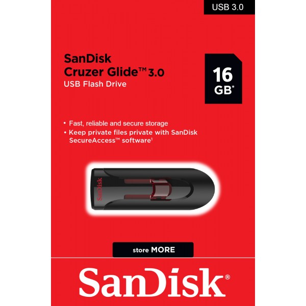 Флешка SanDisk Cruzer Glide 16GB USB 3.0